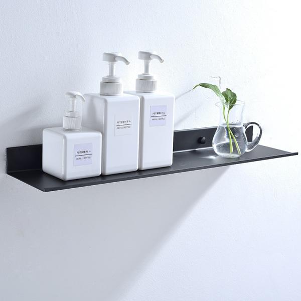 Bathroom Accessories Adhesive No Drilling Rack SUS304 Stainless Steel Black