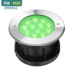 SMD 3535 LED Underground Light DMX512 Control SS316L Waterproof LED Ground Light
