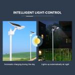 Light Control LED Road Outdoor Solar Street Light 3.2V 20000mAh Quick Charging