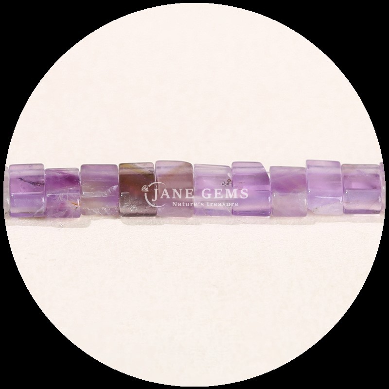 Cube Gemstone Bead in Various Crystal Colors Red Agate Rose Quartz for DIY Jewelry