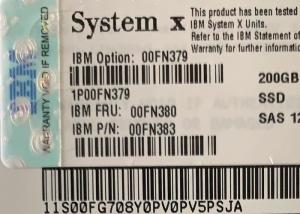 Wholesale 00FN379 200G 12G 2.5 Inch SAS Drives , Solid State Hard Drive 2.5 MLC G3HS SSD from china suppliers