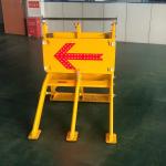 AC DC Solar Rubber Waterproof Reflective Traffic Signs Red LED Light