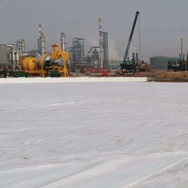 Water Conservancy Mines Geotextile Fabric Non Woven Short Fiber 100G 300g