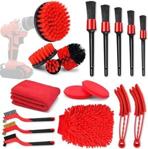 Wholesale 18 Pcs PP Car Cleaning Tools Kit With Car Detailing Brush from china suppliers