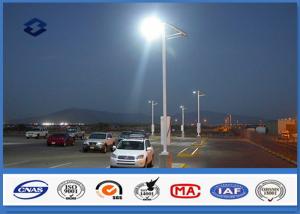 Wholesale Single / Double arm galvanized light pole 20 W- 400 W Lamp Power Square Light post from china suppliers