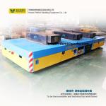 battery powered industrial trackless transfer flat cart for casting factory