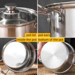 OEM/ODM Kitchen Cookware Cooking Soup Pot Set Stainless Steel Ollas Cookware