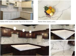 Wholesale Calacatta gold white quartz kitchen Countertops from china suppliers