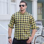 2022 Fashion Men's Shirts Autumn Long Sleeve Plus Size Clothes for Adult Age