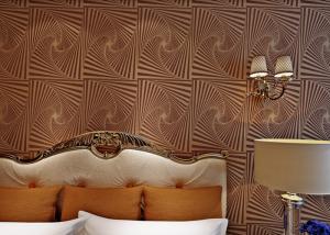 Wholesale Non - Woven Brown Moistureproof Modern Removable Wallpaper With Dropping Beads from china suppliers