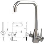 SENTO Multifunction Stainless Steel 304/316 Material 3 Way Faucet Water Tap For