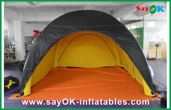 Outwell Air Tent Durable Inflatable Camping Tent Black Outside Yellow Inside