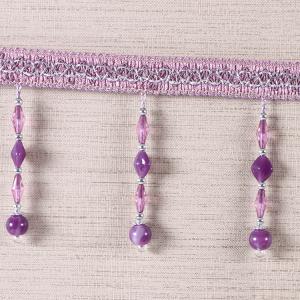 Wholesale Handmade fashionable chain beads lace tassels fringes for curtain/sofa/pillow decoration from china suppliers