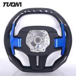 100% Real Black Perforated Leather BMW G20 G28 G30 Carbon Fiber Steering Wheel