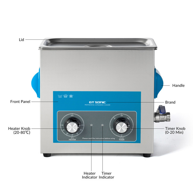 High Efficiency GT SONIC Cleaner , Stainless Steel Ultrasonic Cleaner