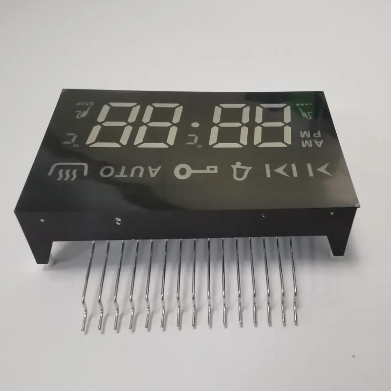 Ultra Amber LED Display 7 Segment 4 Digit Common Cathode for 4 Key Touch Built-in Oven