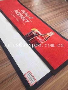 Wholesale Thin No - woven Slip Wine PVC Rubber Bar Mat Custom Brand Logo Beer Drain Mats Decanters Accessories from china suppliers