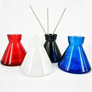 Wholesale Glass 200ml Aroma Essential Oil Room Diffuser Bottles Hot Stamping from china suppliers