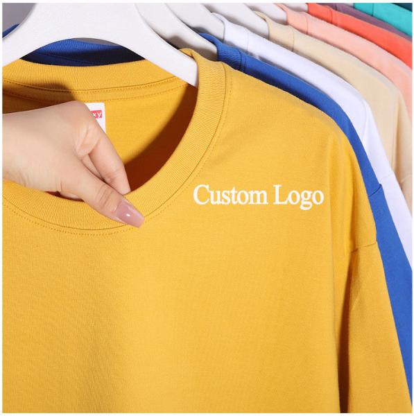 Blank Long Sleeve T Shirts Regular 280gsm 100% Cotton Men Tshirt Thick Cotton