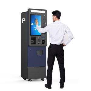 Wholesale 21.5 Inch Outdoor Car Parking Payment With Cash Payment QR Scanner POS Reader from china suppliers