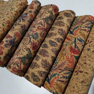 Wholesale Portugal Style Colorful Natural Printed Cork Fabric 51&quot; Width from china suppliers