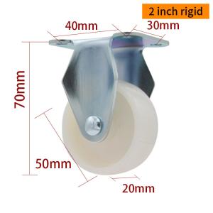 Wholesale TPA Mini Caster Wheels 50mm 40kg 2 Inch Rigid Casters 262P-23 from china suppliers