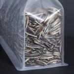 clear plastic Snack Zipper bag eight sides seal Zipper Block Square Flat Bottom