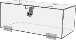 Wholesale Clear Acrylic Single Lock Medical Box with Keys, 13&quot; x 6.5&quot; x 5.5&quot; Medium for Medical Storage of Supplies Medications from china suppliers