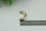 Customized 3 size of 10 mm/15 mm/20 mm zinc alloy light gold metal bag arch