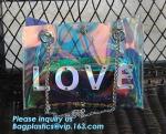 Summer Beach Bag Vinyl PVC Transparent Small Tote Handbags Shopping Shoulder