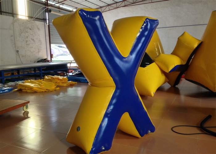Commercial Inflatable Paintball Bunkers 0.6 X 1.8 (H) m Fire Resistance Customized