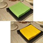 40*40cm 16gsm Sunshine Yellow Color Paper Napkin Airlaid