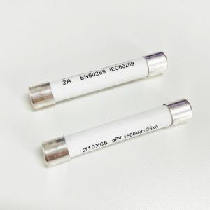Wholesale DC 1500V 10*65mm 10*85mm Photovoltaic System Solar PV Fuse 1A 5A 10A 15A 20A 25A Cylindrical Fusible Link Ceramic Fuses from china suppliers