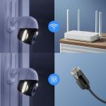 8MP ABS 4K Wifi CCTV Camera Outdoor Wireless Full UHD PTZ Wifi Camera