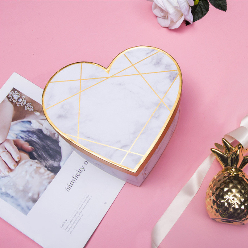 Small Octagon Pink Jewelry Gift Box With Ribbons For Jewelry Packaging