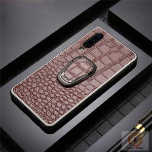 China Genuine Leather Cell Phone Protective Covers Embossed Crocodile Skin Pattern on sale