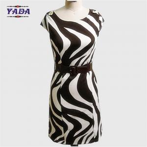 Wholesale Fashion zebra-stripe brand casual dresses latest dress designs pictures for young lady from china suppliers