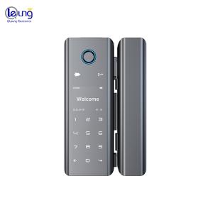 Wholesale Black Glass Digital Door Lock with Smart Tuya Wifi and Security Fingerprint from china suppliers