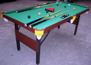 Wholesale Solid Wood Billiards Game Table Folding 6FT Kids Snooker Table With Leather Pocket from china suppliers