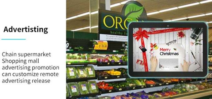 Android All-In-One 10.1 Inch Multi-Touch Screen Advertising Player 1280*800 With Color Lamp