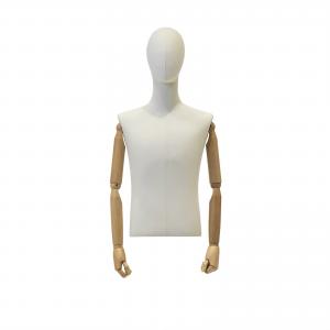Wholesale Male Half Body Thickened Wrap Body Mannequin with Natural Body Curves in Fashion Stores from china suppliers