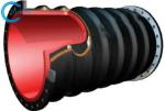Black Rubber Suction Hose Sand Slurry Dredging Wire Armoured Delivery 10 Inch