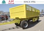 30FT 2 Axle Storehouse Pulling Flatbed Trailer For Africa , Mechanical