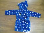 100% polyester mickey and minnie embroidered soft coral fleece baby bathrobe