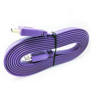 Wholesale Custom 24K Gold Plating Plug 3m Flat 3D HDMI 1080P Cable from china suppliers
