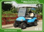 48V Battery Operated Hunting Golf Carts Fuel Blue Colour With ISO Certification