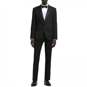 Wholesale Custom Mens Tuxedo Suit Fashion Slim Fit Black For Special Occasion Formal Wear 2PCS from china suppliers