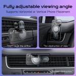 Car Phone Holder with Ultra-Thin Fan Cooling and Strong Magnetic Suction for