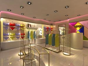 Wholesale Metal Retail Garment Shop Fittings Modern Style Customized With Promotion Shelf from china suppliers