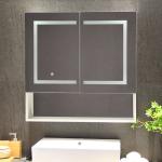 Modern Style Led Bathroom Mirror Cabinet Anti Fog Corrosion Proof Long Lasting